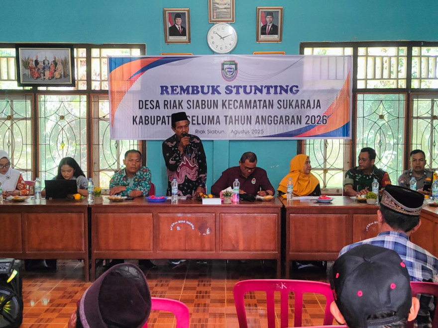 Rapat Rembuk Stunting Desa Riak Siabun Perkuat Komitmen Pencegahan Stunting Tahun 2025